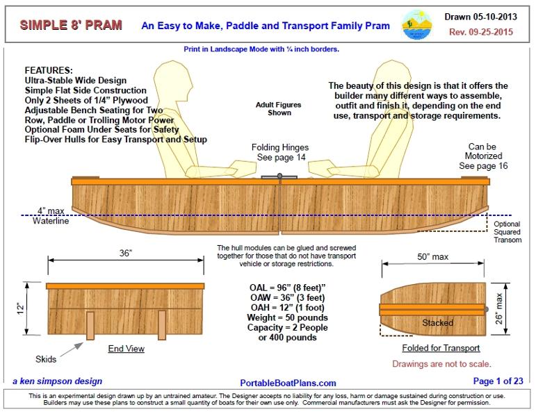 PORTABLE BOAT PLANS